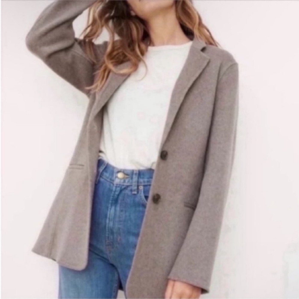 NWT Jenni Kayne Clay Cashmere Riding Coat Size S